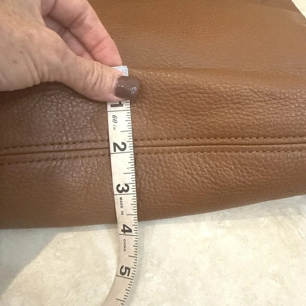 Michael Kors Slouch Purse Shoulder Bag Tassel Brown Leather‎ Hobo Boho Festival